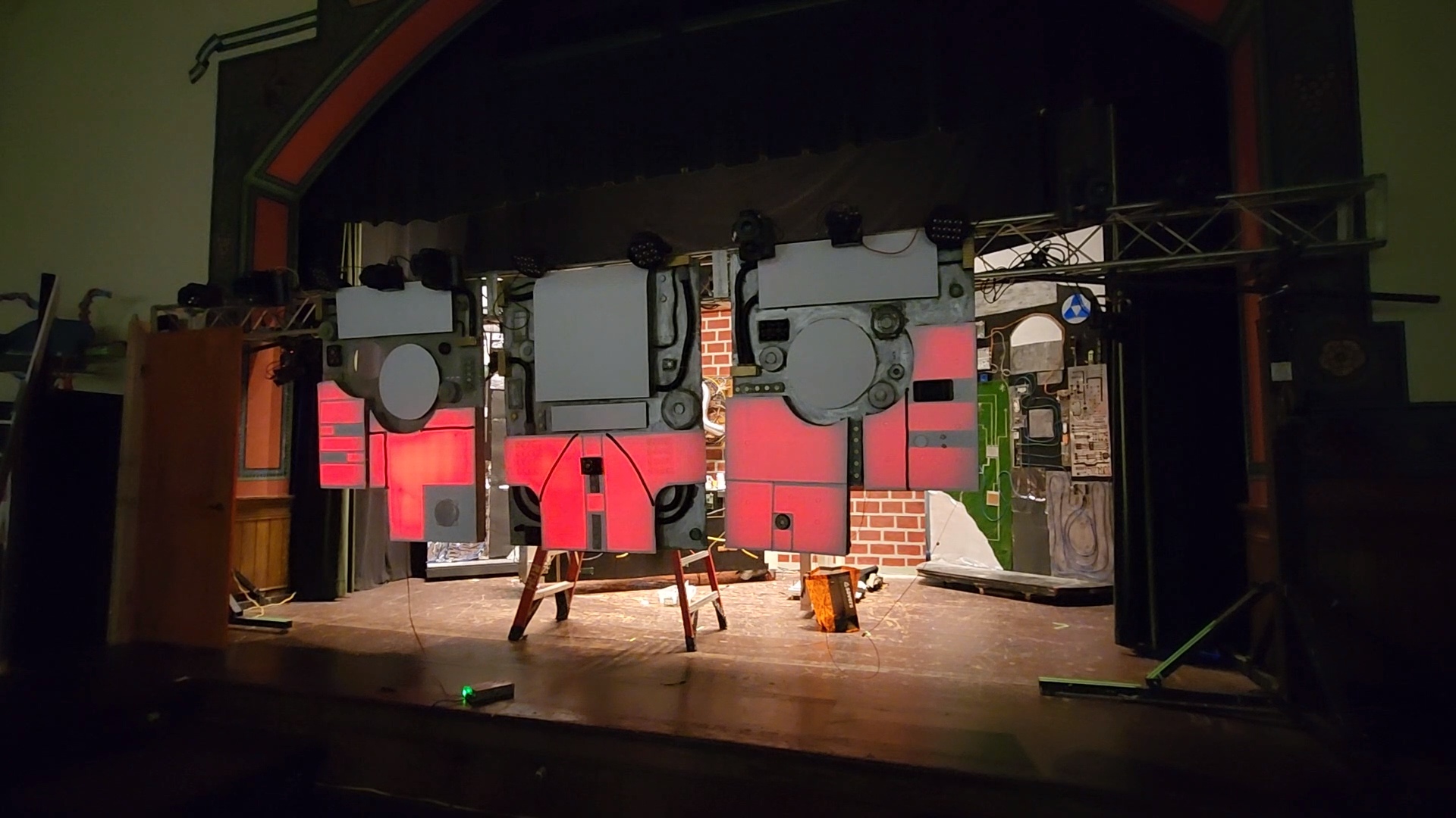 Charlie lit up with STAGE